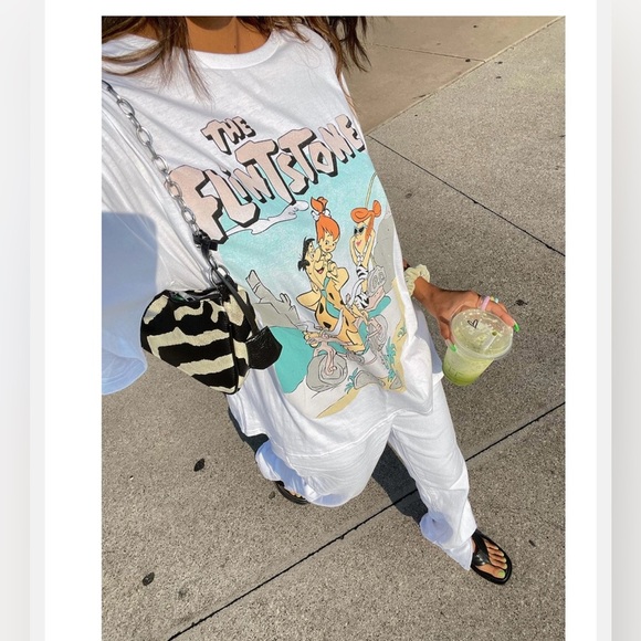 NWOT Princess Polly Flinstones Graphic Tee-M/L - Picture 1 of 3